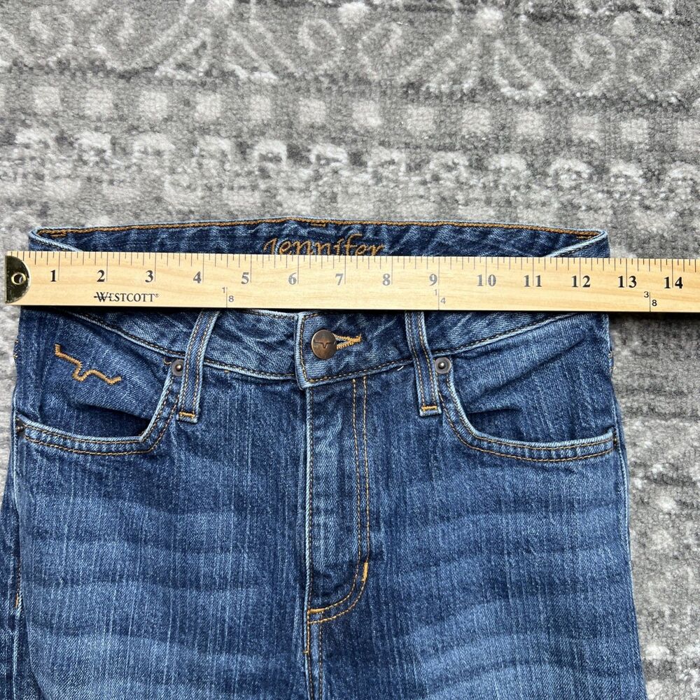 Kimes Ranch Jennifer Jeans Women's 0x32 High Rise Wide Flare Leg Western Blue - Picture 5 of 10